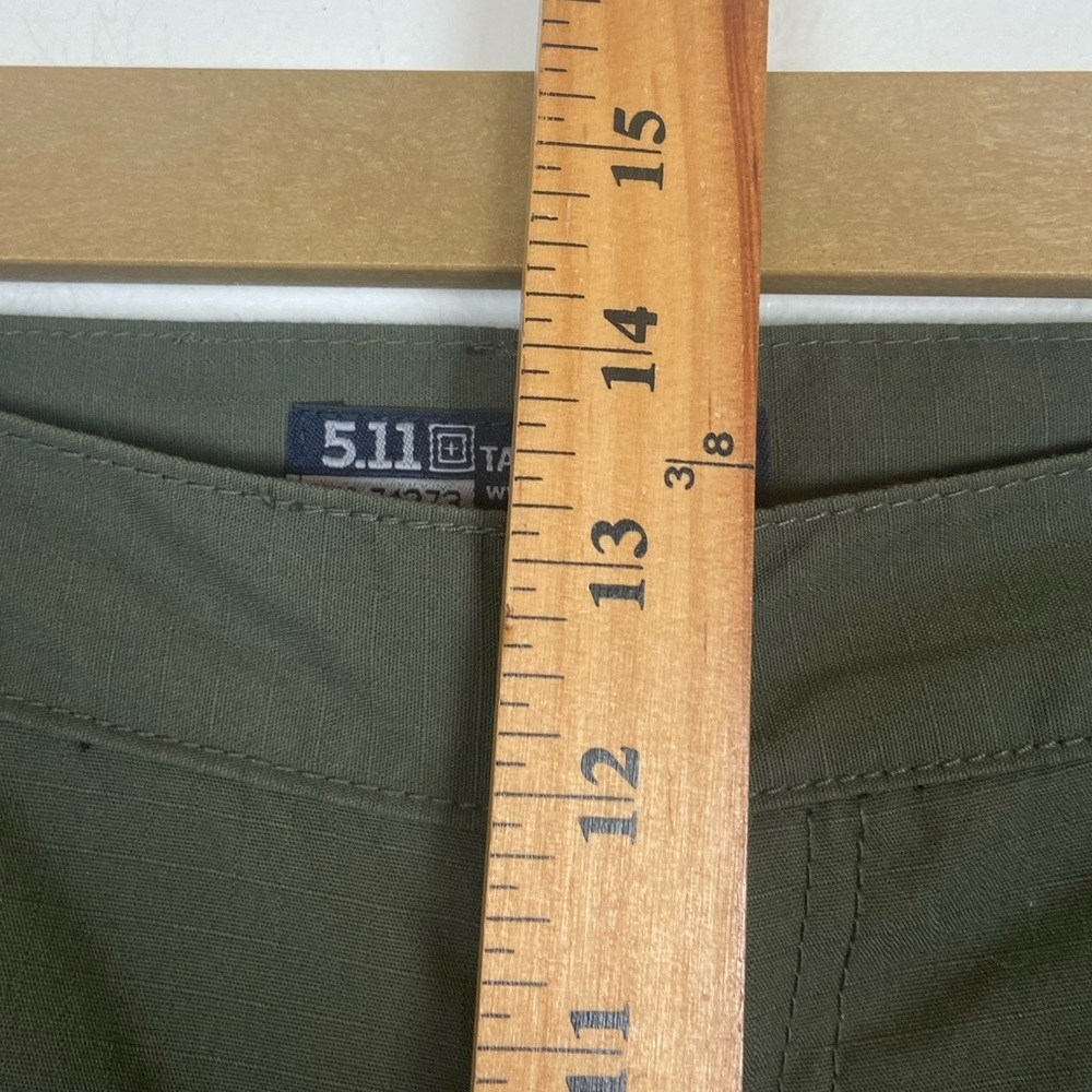 5.11 Tactical Series Men's Cargo Pants 34X32 Green Workwear Utility Double Knee - Picture 8 of 9